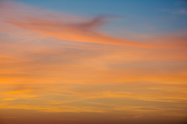 Foto vista de ángulo bajo del cielo naranja