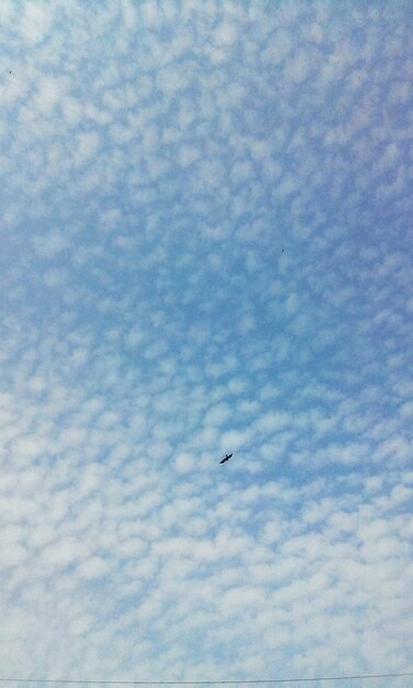 Foto vista de ángulo bajo del cielo nublado