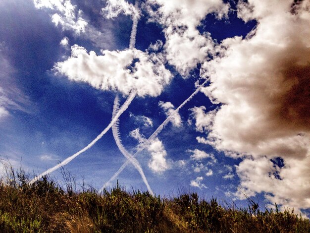 Foto vista de ángulo bajo de un cielo nublado