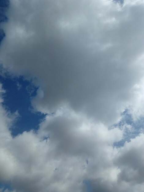 Foto vista de ángulo bajo del cielo nublado