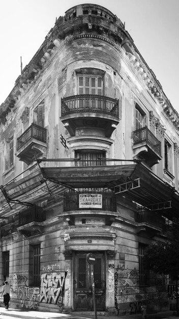 Foto vista desde un ángulo bajo del edificio histórico