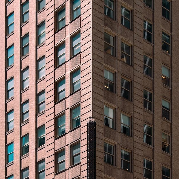 Foto vista de ángulo bajo de un edificio moderno