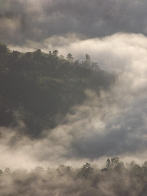 Foto vista de ángulo bajo de las nubes en el cielo