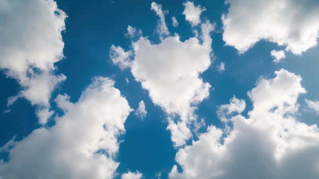 Vista de ángulo bajo de nubes en el cielo