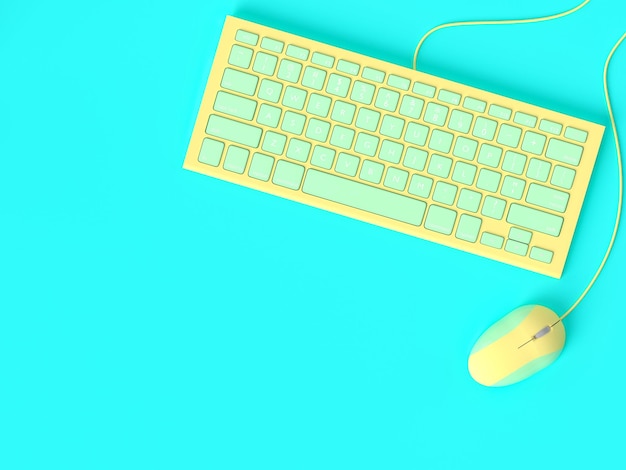 Vista de ángulo bajo del teclado de la computadora contra el cielo azul