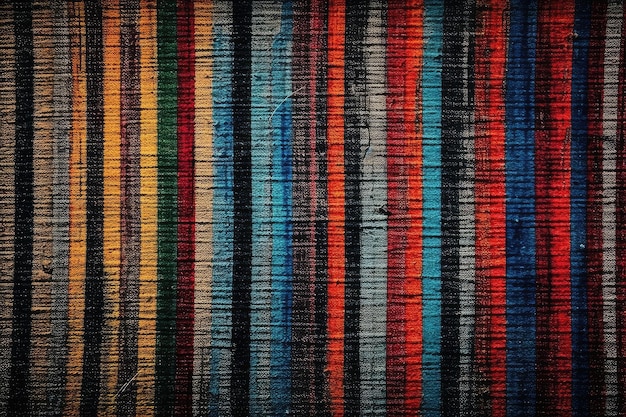 Vista aproximada de um tapete vibrante e colorido com detalhes e padrões intrincados Generative AI