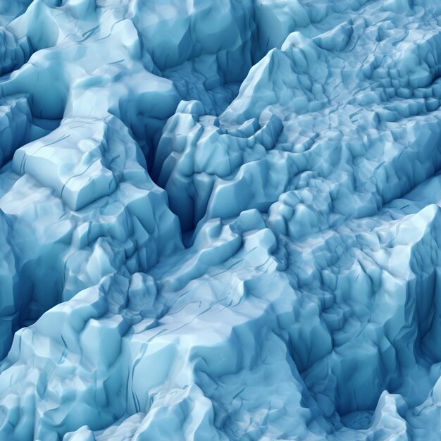 Vista de Arafed de un glaciar con una gran cantidad de hielo generativo ai