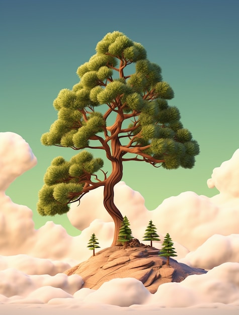 Vista del árbol tridimensional