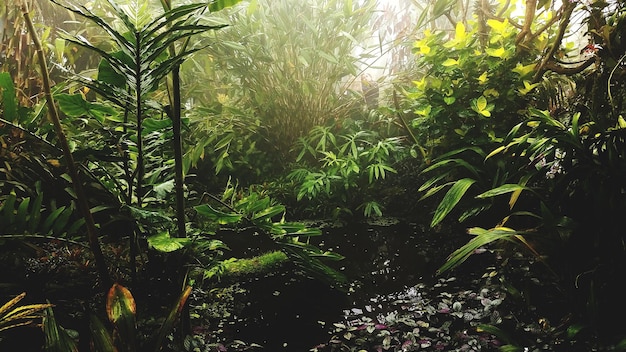 Vista de los árboles en el bosque