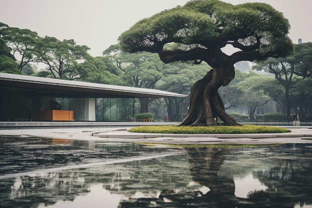 Foto vista de la arquitectura en el museo de suzhou