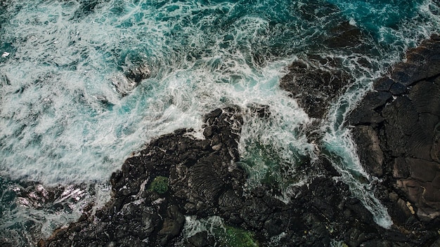 Vista desde arriba de una gran isla en Hawai, Estados Unidos de América