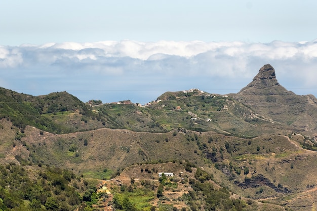 Vista às montanhas de Tenerife. Ilhas Canárias, Espanha