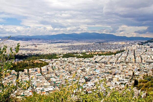 Una vista de Atenas desde la colina Lycabettus