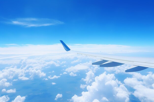 Foto vista del avión desde abajo