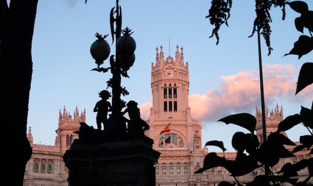 Vista del Ayuntamiento de Madrid desde el Palacio de Buenavista