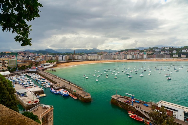 Vista de la bahía de San Sebastián