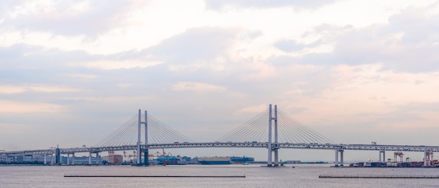 Vista de la bahía de Yokohama