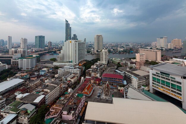 Vista de Bangkok al amanecer Paisaje urbano