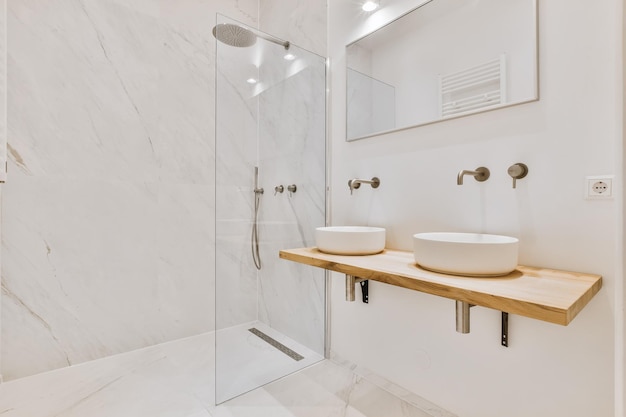 Vista del baño en casa