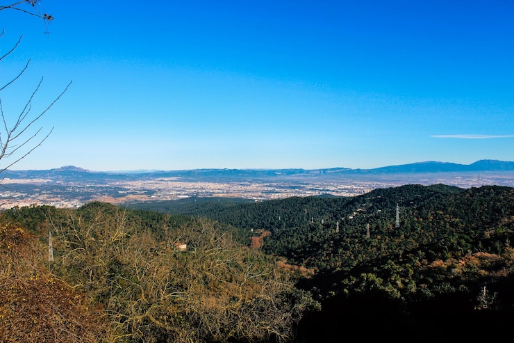 Vista de barcelona desde el Tibidabo Barcelona en España Europa
