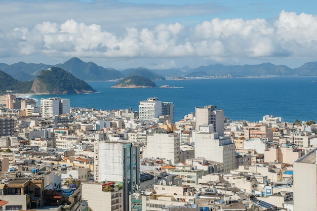 Vista del barrio de Copacabana en Río de Janeiro