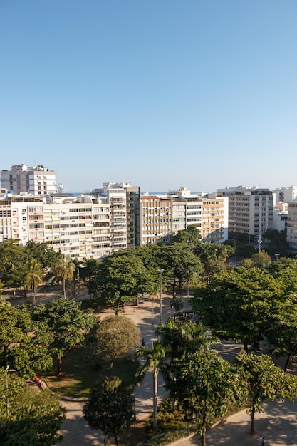 Vista del barrio de Leblon en Río de Janeiro, Brasil