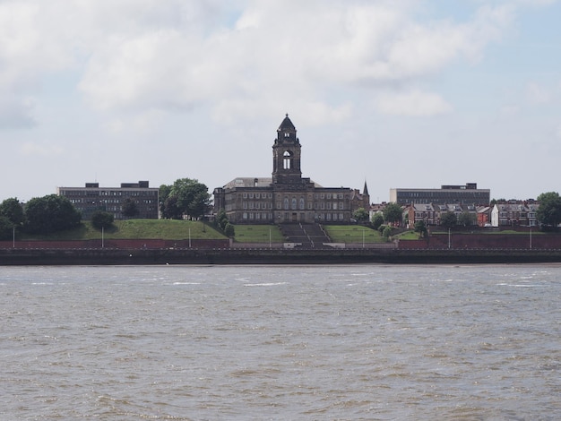 Vista de Birkenhead en Liverpool