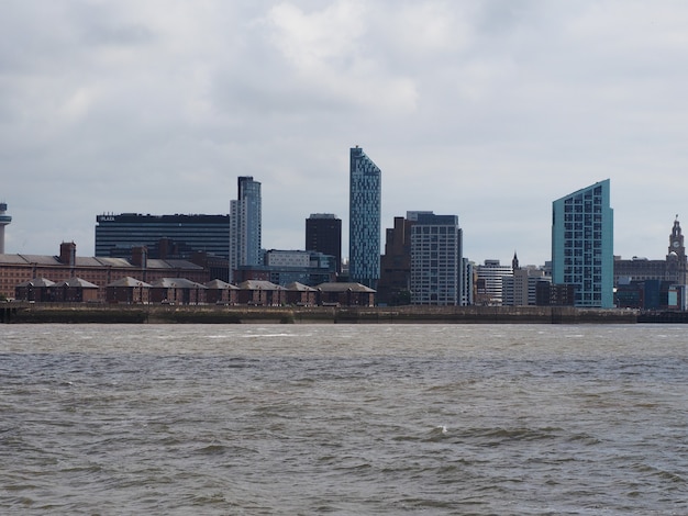 Vista de Birkenhead en Liverpool