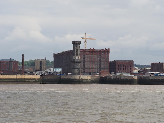 Vista de Birkenhead en Liverpool