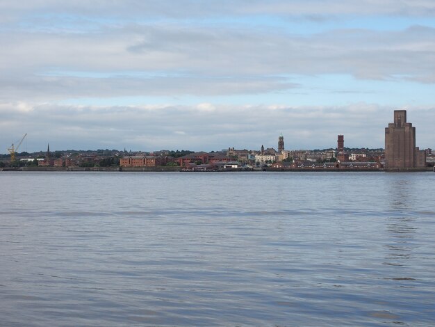 Vista de Birkenhead en Liverpool