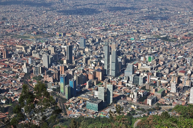 La vista de Bogotá desde el monte