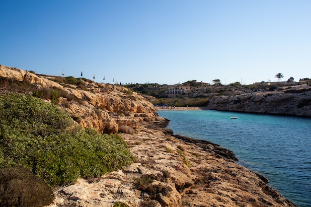 Vista de la cala madonna