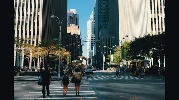 Foto vista de la calle de la ciudad