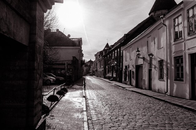 Foto vista de la calle de la ciudad