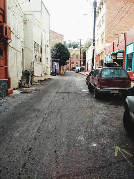 Foto vista de la calle de la ciudad