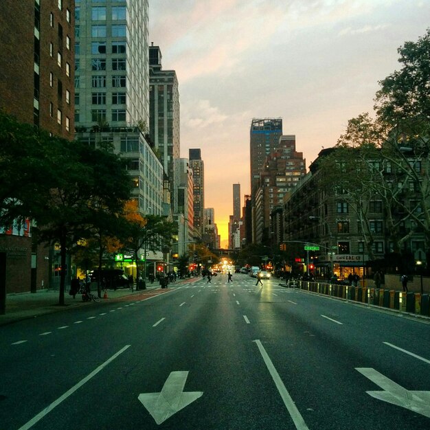 Foto vista de la calle de la ciudad