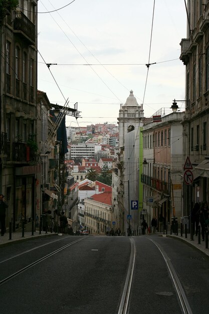 Foto vista de la calle de la ciudad