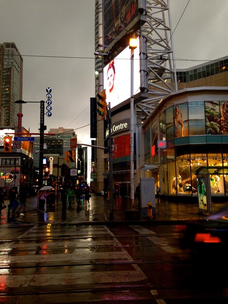 Foto vista de la calle de la ciudad