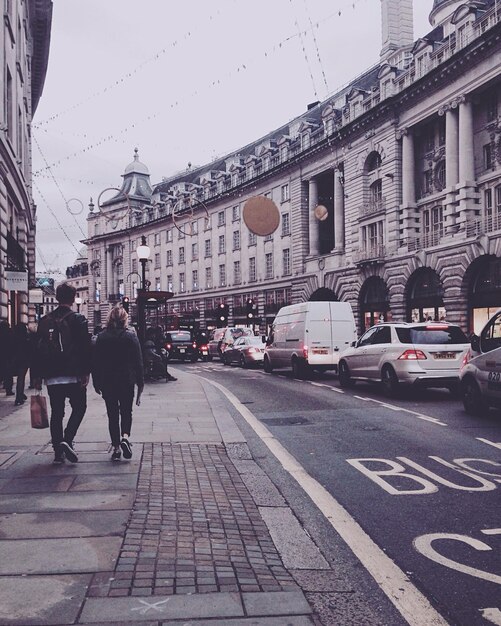 Foto vista de la calle de la ciudad