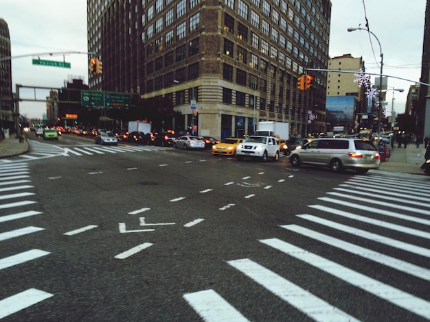 Foto vista de la calle de la ciudad