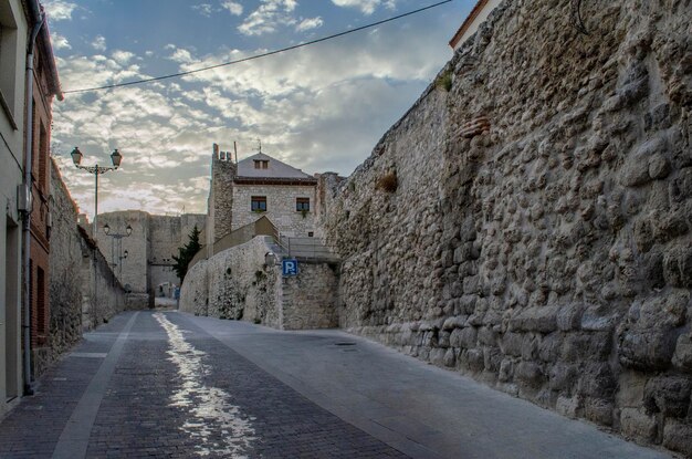 Vista de una calle de cuellar en la provincia de Segovia