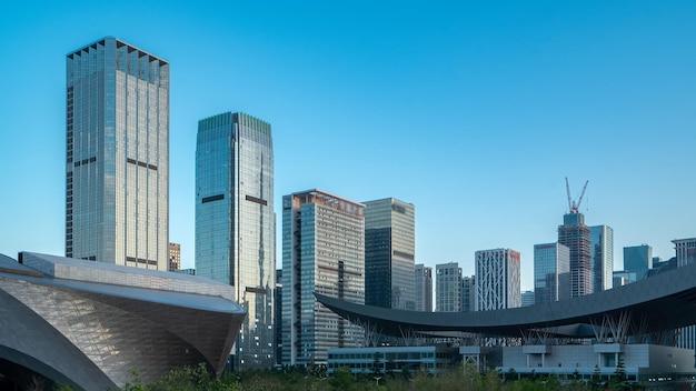 Vista de la calle del edificio Hyundai de Shenzhen