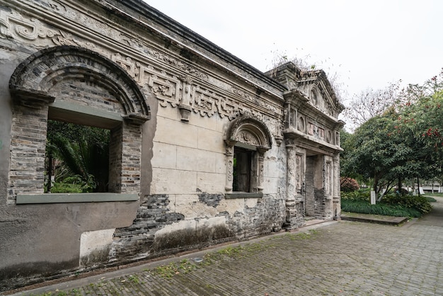 Vista de la calle del sitio histórico de arquitectura de estilo europeo de Wenzhou