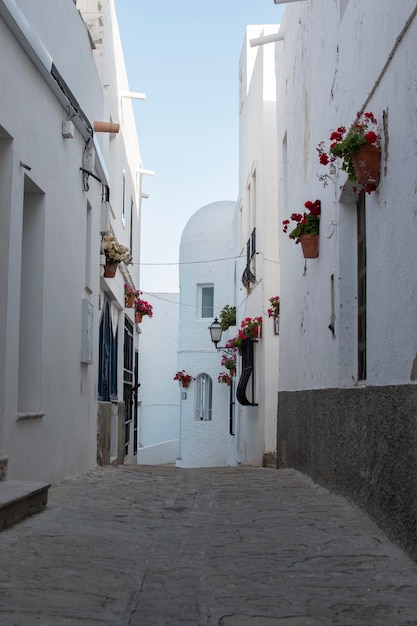 Vista de una de las calles de Mojacar España