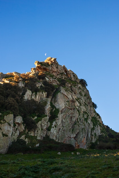 Vista de la campiña siciliana típica