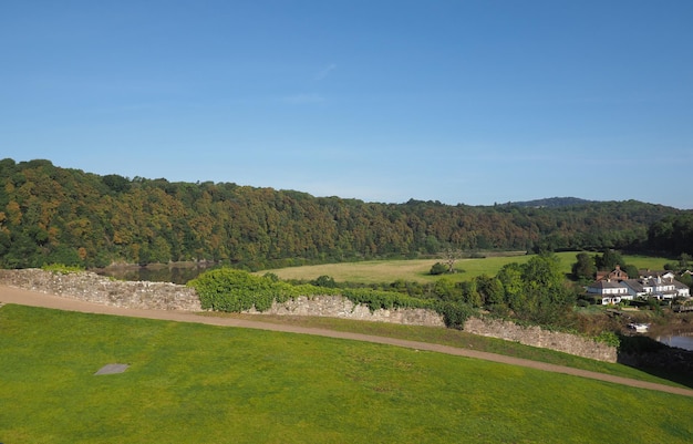 Vista del campo en Chepstow