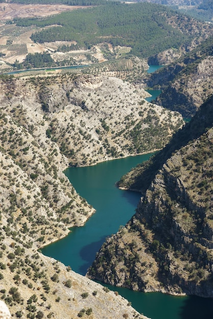 Vista del cañón Arapapisti en Aydin Turquía