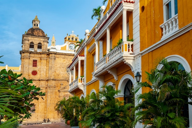 Foto vista de cartagena de indias, colombia