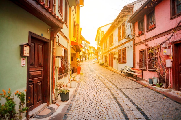 Vista de las casas del distrito de Odunpazari en la ciudad de Eskisehir Eskisehir es un destino turístico más popular en Turquía