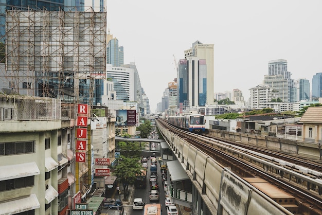 Vista del centro de Bangkok, la capital de Tailandia